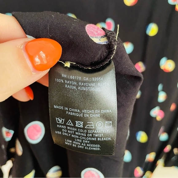 Anthro 52 Conversations Button Print Blouse - Picture 9 of 9